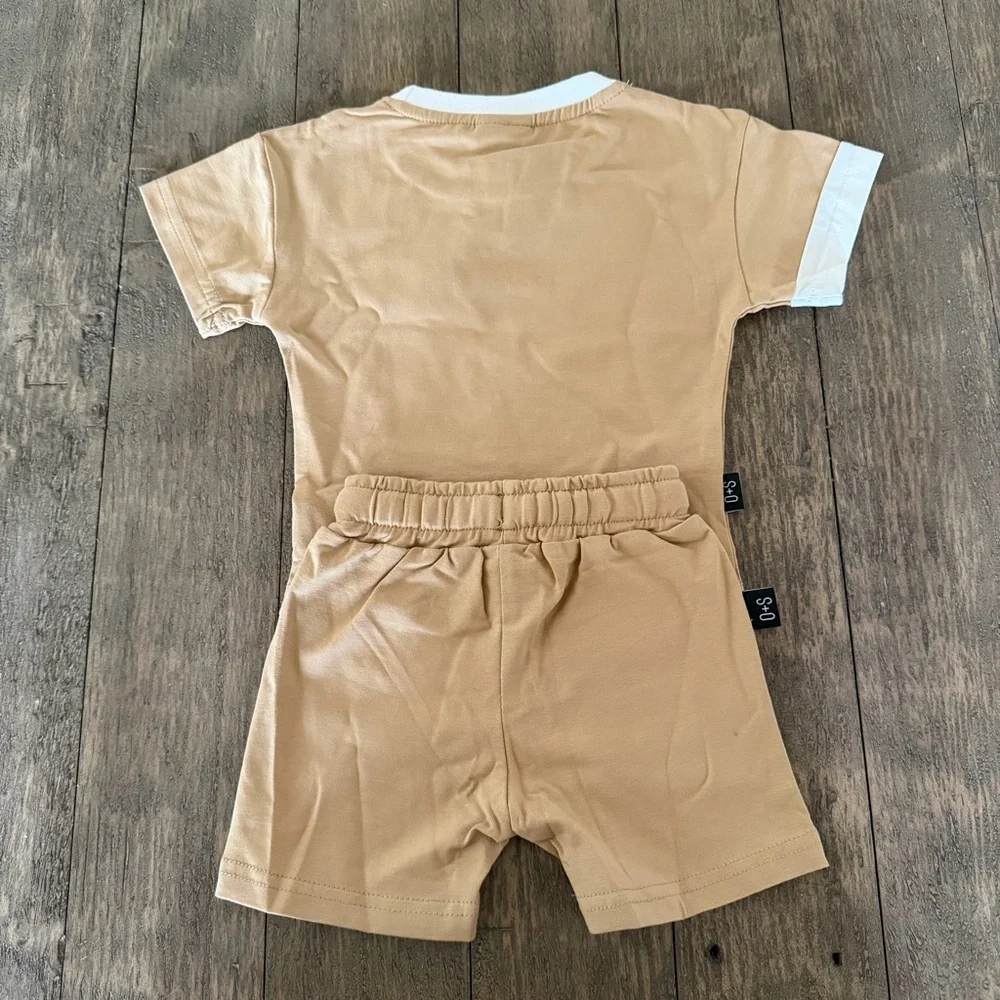 Olive + Scout Brown Smiley Beck Set – Size 3–6M (NWT)
